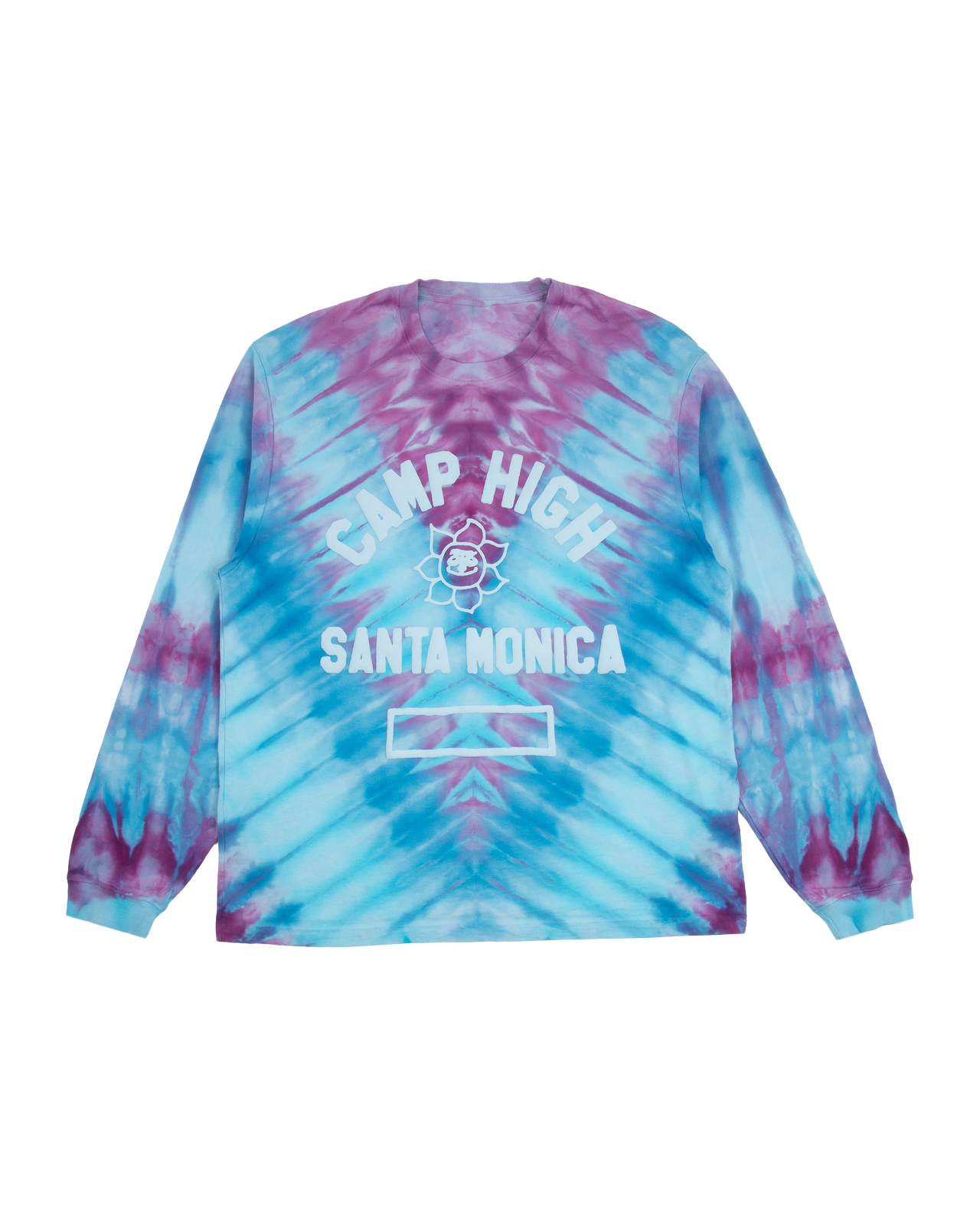 Sunny C Tie Dye LS Tee - Faded Indigo