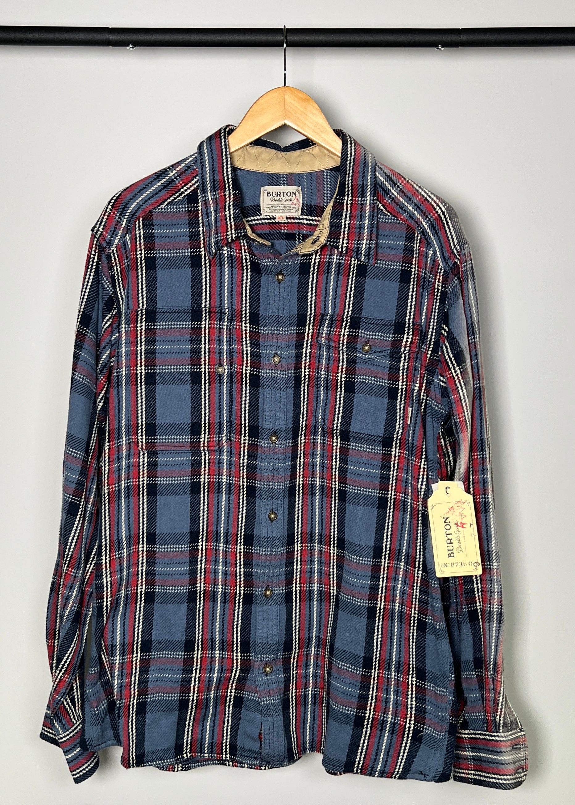 Burton Plaid Button Up Shirt Camp High