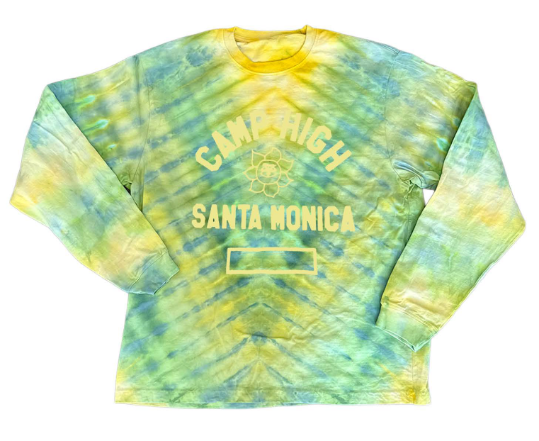 Sunny C Tie Dye LS Tee - Green Dream