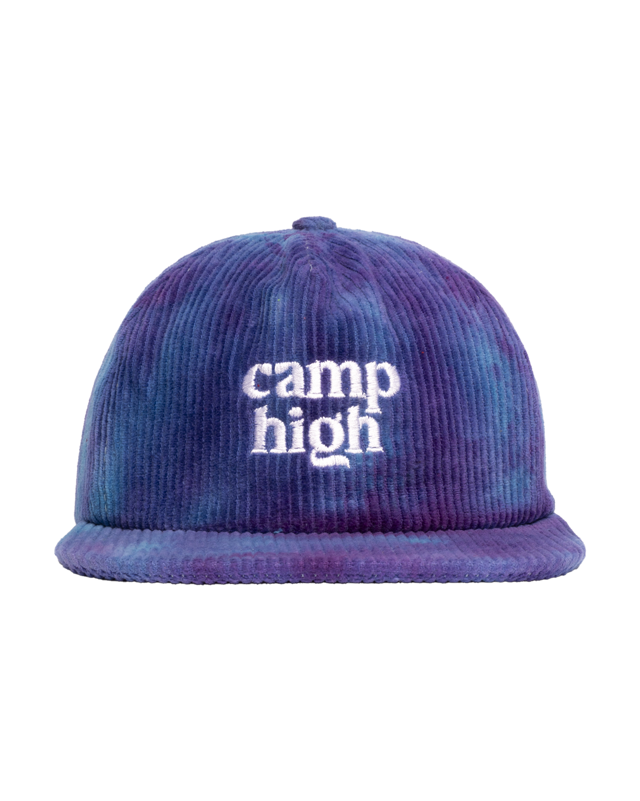 Ice Dye Cord Five Panel Hat (Sour Grape)