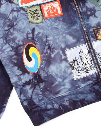 The Odyssey Zip-Up Hoody (Shibori)