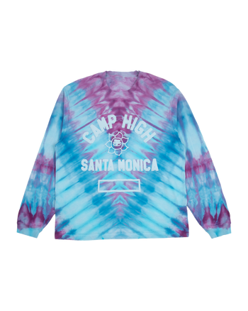 Sunny C Tie Dye LS Tee - Faded Indigo