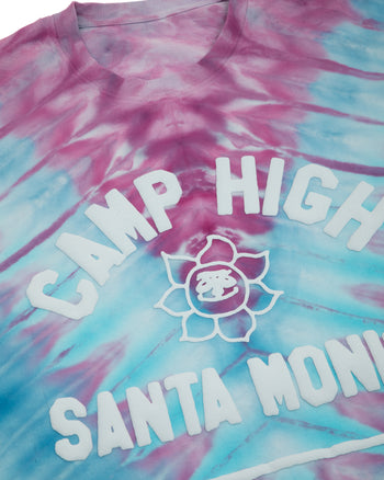 Sunny C Tie Dye LS Tee - Faded Indigo