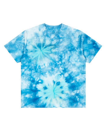 Small Circle Tie Dye SS Tee - Blue Frequency