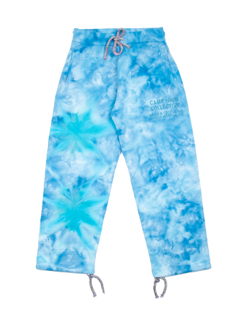 Small Circle Tie Dye Sweatpant - Blue Frequency