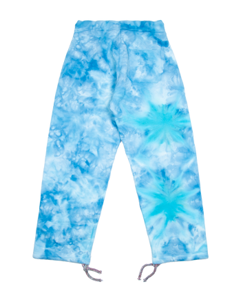 Small Circle Tie Dye Sweatpant - Blue Frequency