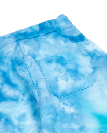 Small Circle Tie Dye Sweatpant - Blue Frequency