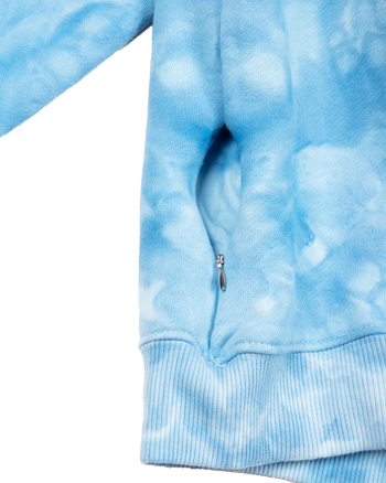 Small Circle Tie Dye Hoodie – Blue Frequency