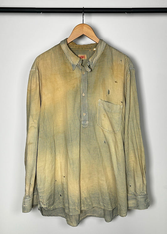 Levi's Sunset Distressed Button Up Shirt
