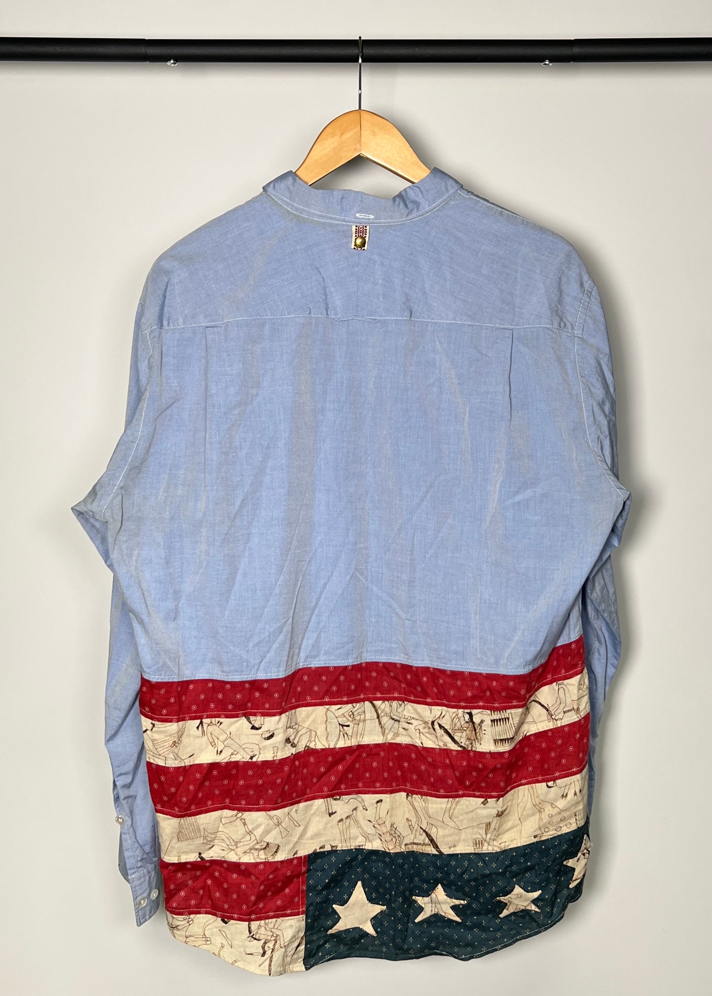2015 Visvim American Flag Button Up Shirt