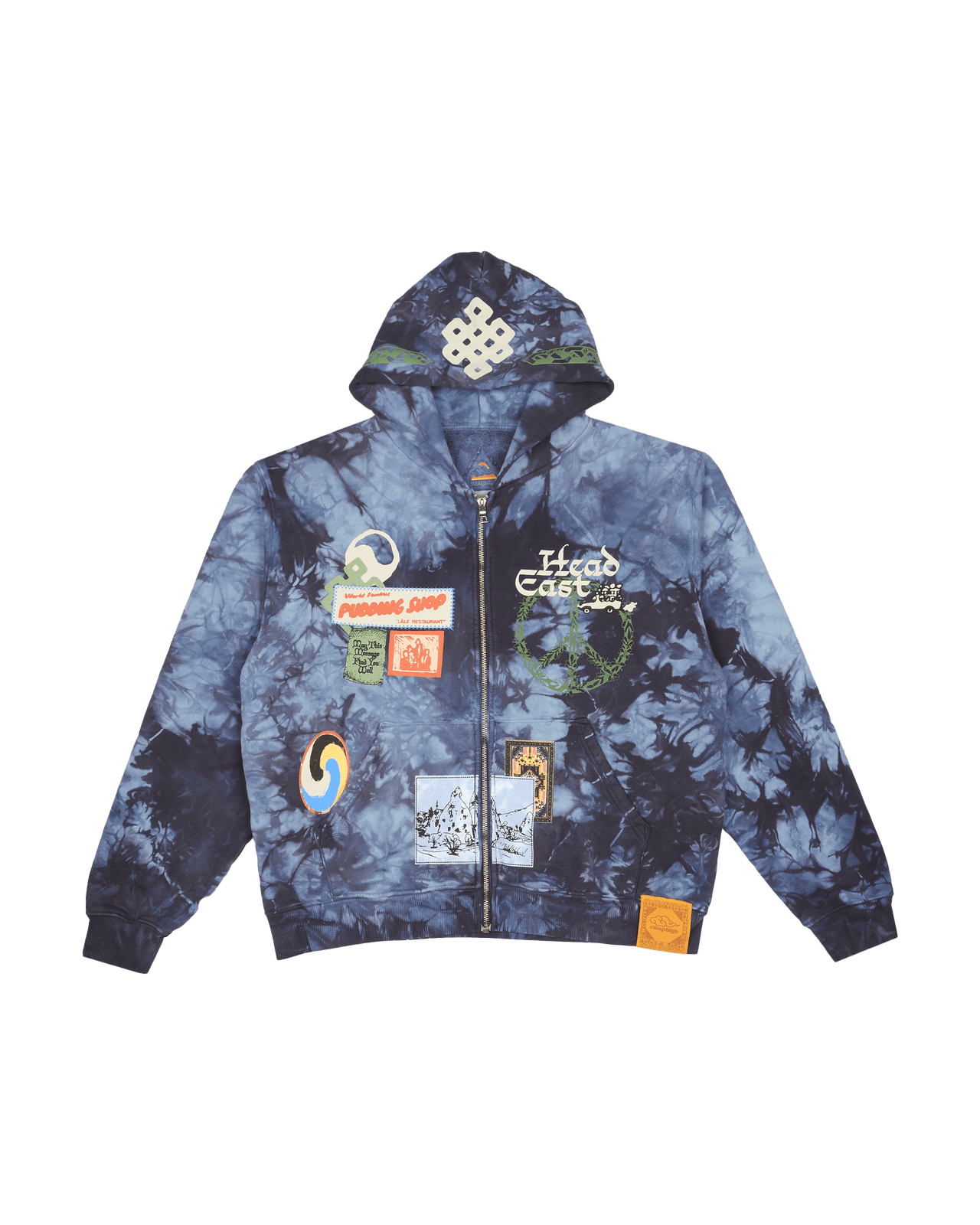 The Odyssey Zip-Up Hoody (Shibori)