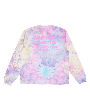 Small Circle Tie Dye LS Tee - Mind Melt