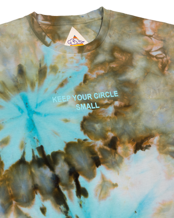 Small Circle Tie Dye LS Tee - Moss Trip