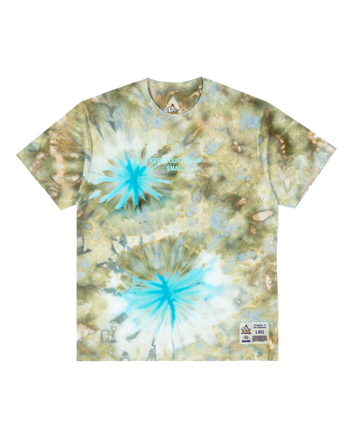 Small Circle Tie Dye SS Tee - Moss Trip