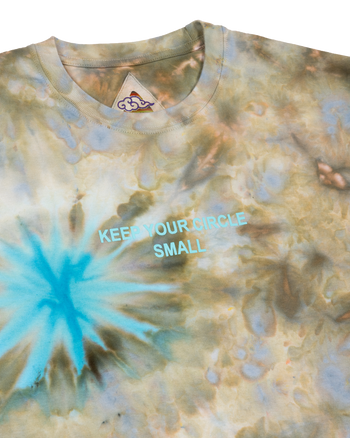 Small Circle Tie Dye SS Tee - Moss Trip