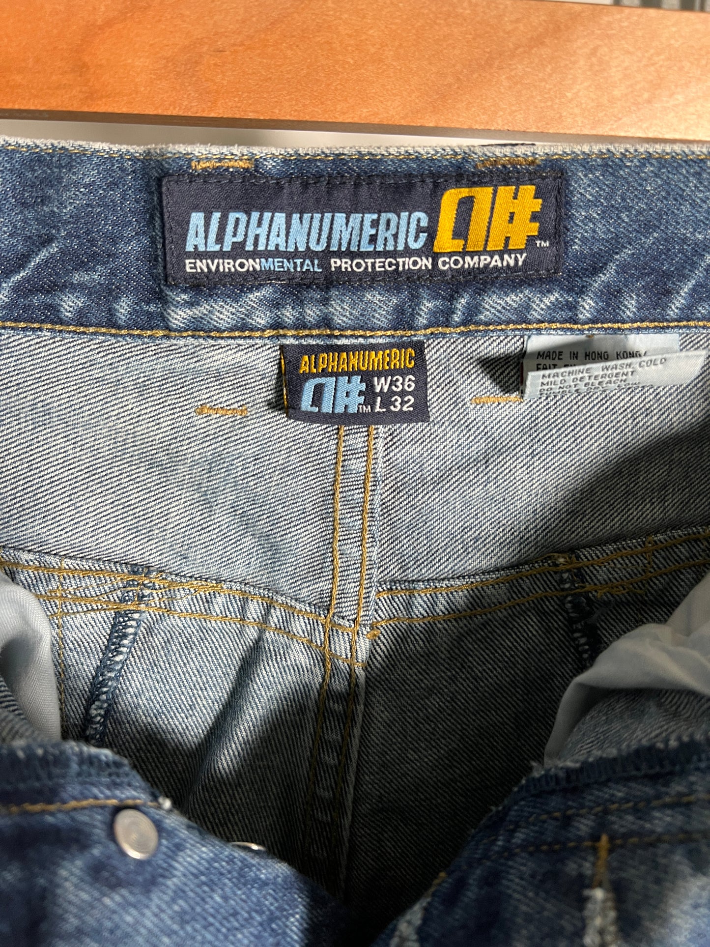 Alphanumeric Baggy Jeans