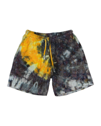 Ice-Dyed Zen Corduroy Shorts (Lunar Eclipse)