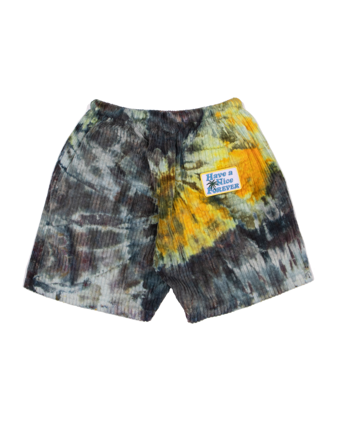 Ice-Dyed Zen Corduroy Shorts (Lunar Eclipse)