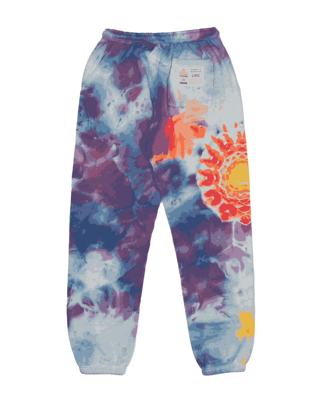 Mandala Ice Dyed Sweatpants (Lunar Dream)