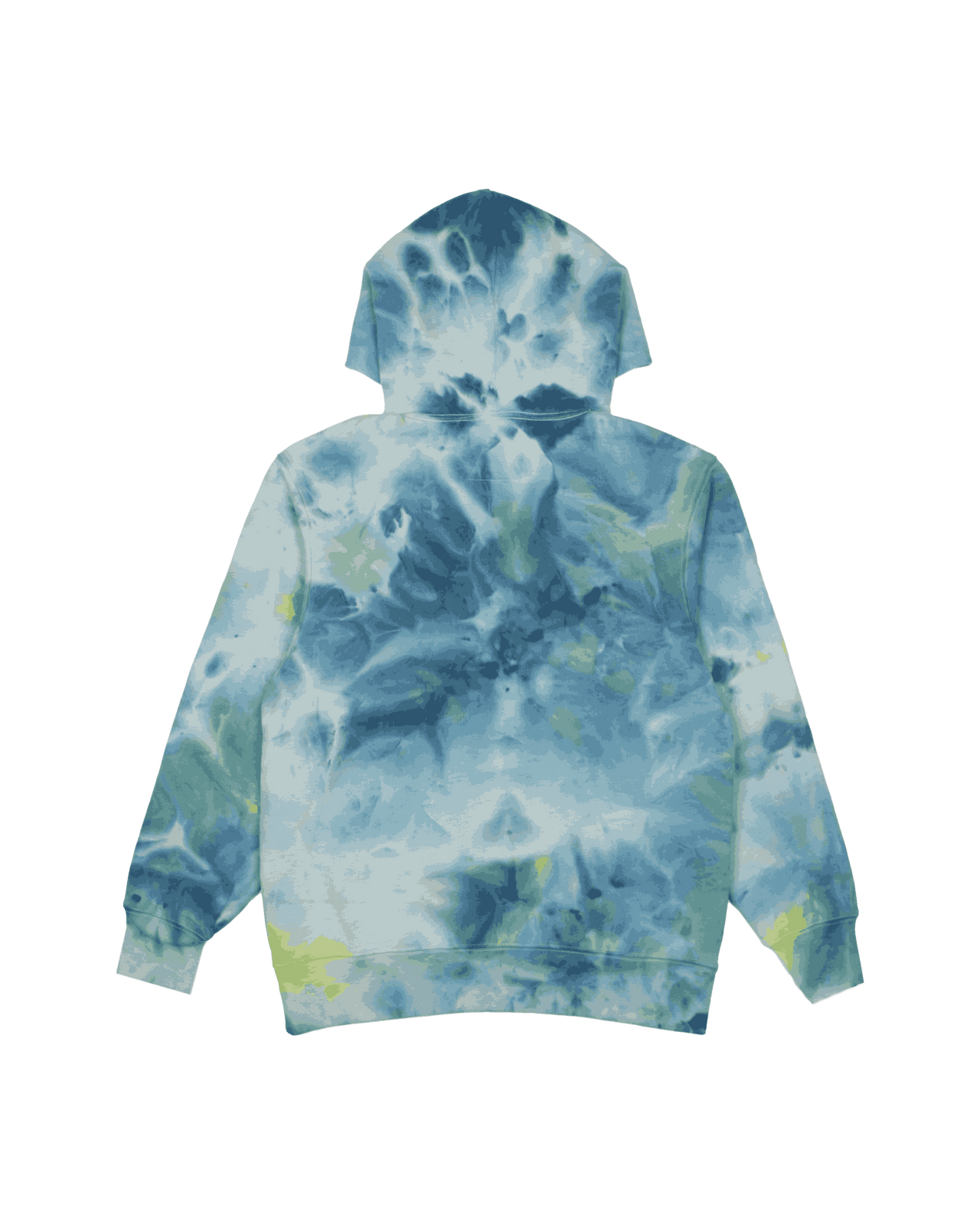 Mandala Ice Dyed Hoodie (Ocean Aura)