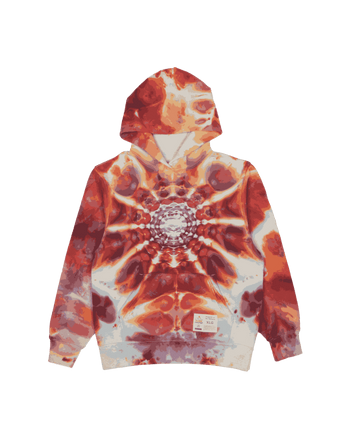 Mandala Ice Dyed Hoodie (Solar Spiral)