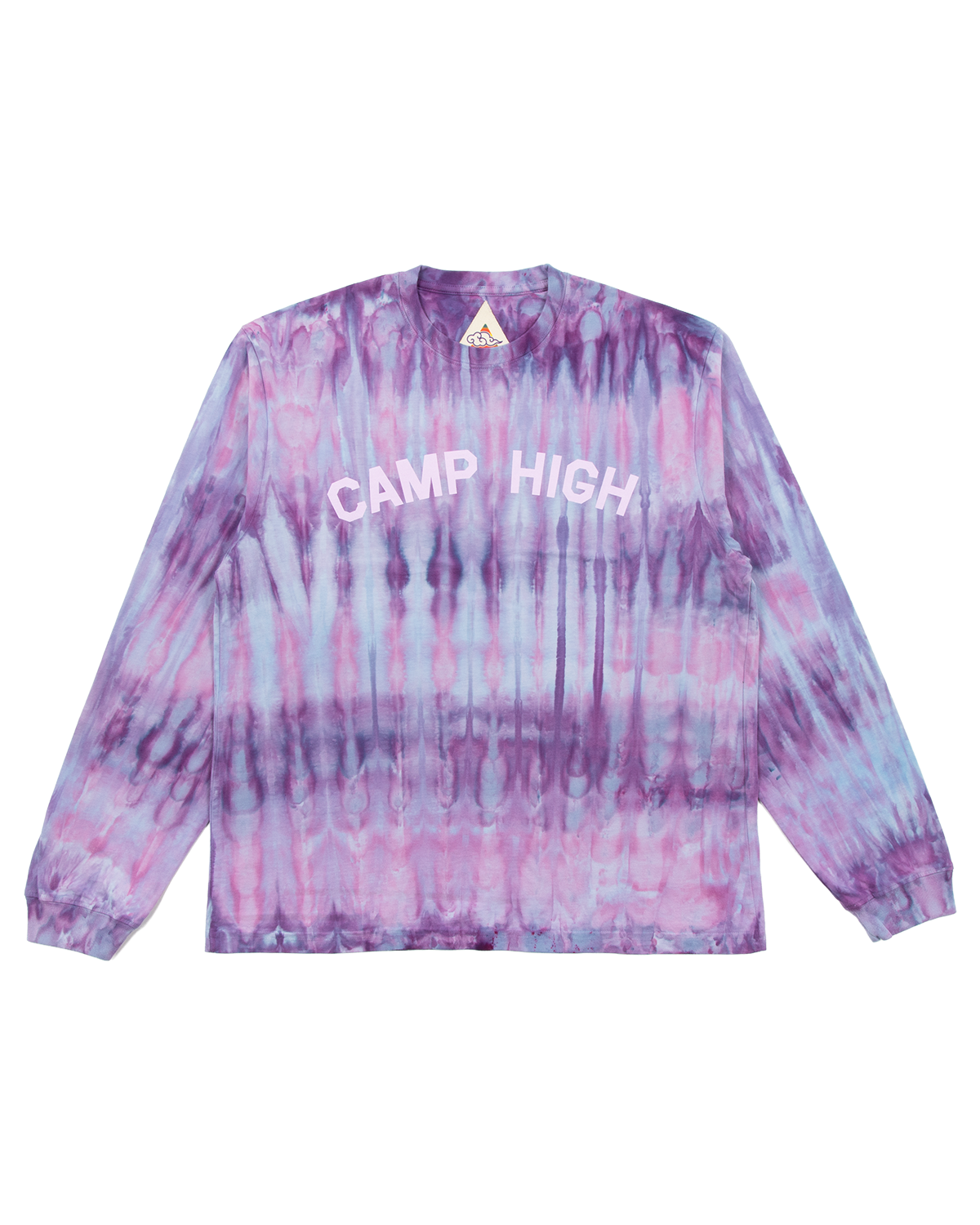 Varsity Tie Dye LS Tee - Purple Haze