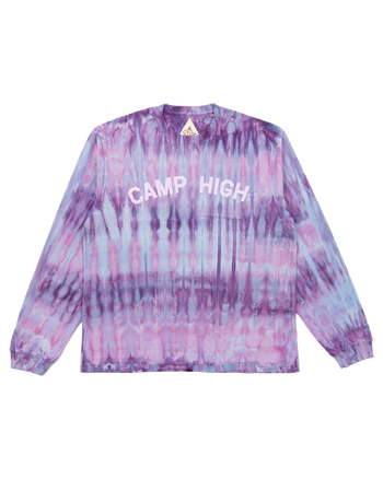 Varsity Tie Dye LS Tee - Purple Haze